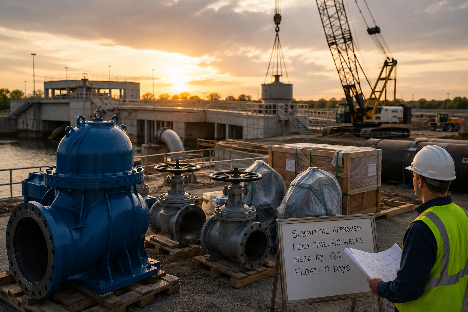 Long-Lead Procurement in Water Infrastructure: Pumps, Valves, and the 40-Week Reality